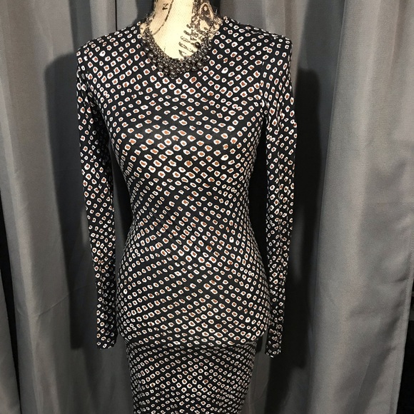 Leopard print jersey dress - Picture 1 of 5